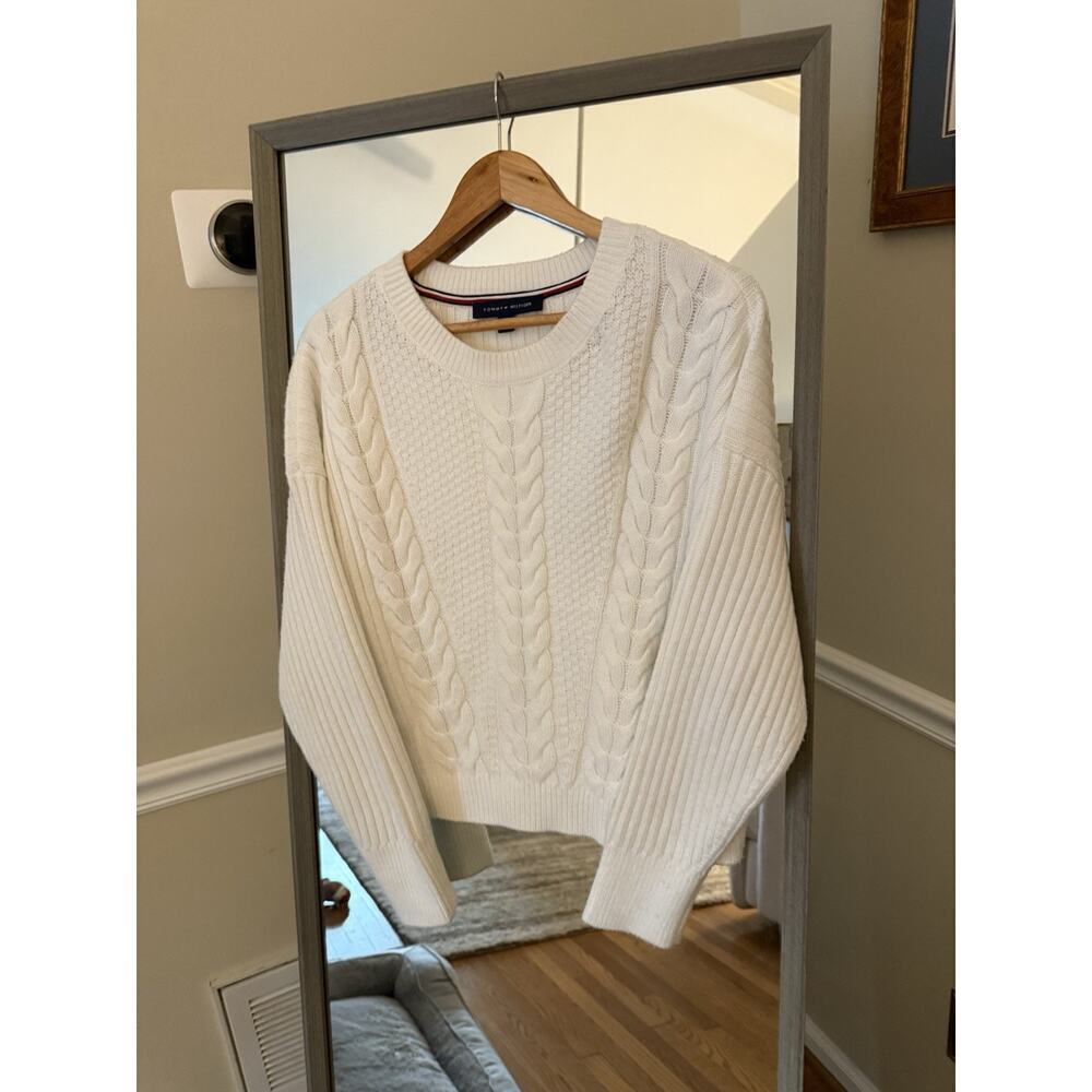 Tommy Hilfiger Cable Knit Pullover Sweater Small